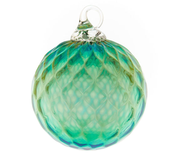Emerald Green Ornament May Birthstone by Glass Eye Studio